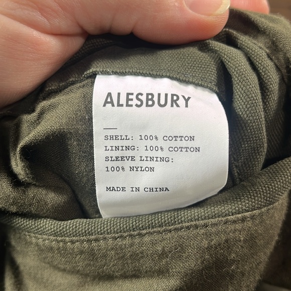 Alesbury Men’s Regular Fit Plain Longsleeves Arlo Work Jacket in Olive. - Picture 12 of 13